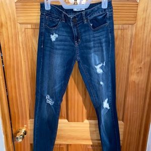Holed jeans